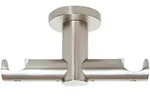 Deckentr&auml;ger Edelstahloptik (BH 12.50x5 cm) - silber - BH 12.50x5 cm