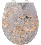 WC-Sitz GREY MARBLE (BT 38x44.50 cm) - BT 38x44.50 cm