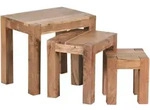 Beistelltisch MUMBAI (LBH 36x50x45 cm) - braun - LBH 36x50x45 cm