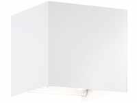 FISCHER & HONSEL Außenleuchte WALL (BH 10x10 cm) BH 10x10 cm weiß Außenlampe