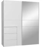 Kleiderschrank MINNOW (BHT 171x201x62 cm) - silber - BHT 171x201x62 cm