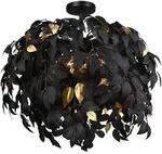 Deckenleuchte LEAVY (DH 70x73 cm) - schwarz - DH 70x73 cm