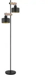Stehleuchte RIELLY (LBH 44x25x168 cm) - schwarz - LBH 44x25x168 cm