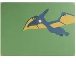 Tischset PTEROSAURUS PAKO (LBH 46x33x.20 cm) - gr&uuml;n - LBH 46x33x.20 cm