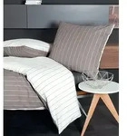Bettw&auml;sche Seersucker TANGO (BL 155x220 cm) - braun - BL 155x220 cm