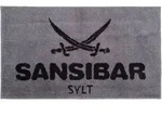Badematte SANSIBAR (BL 70x120 cm) - silber - BL 70x120 cm