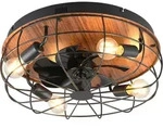 Ventilator TRONDHEIM (DH 48x17.50 cm) - schwarz - DH 48x17.50 cm