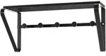 Wandgarderobe GERDA (BHT 45x20x18 cm) - schwarz - BHT 45x20x18 cm