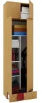 Putzschrank VANDOL II (BHT 70x238x40 cm) - beige - BHT 70x238x40 cm