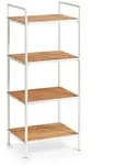 Standregal mit 4 B&ouml;den (LBH 39x33x95 cm) - wei&szlig; - LBH 39x33x95 cm