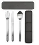 Besteckgarnitur (LBH 19.50x6x14.50 cm) - grau - LBH 19.50x6x14.50 cm