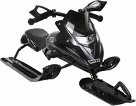 MUWO "Snowglider" Kinder Lenkschlitten schwarz