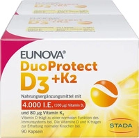 PZN-DE 18240319, STADA Consumer Health Eunova DuoProtect Vitamin D3+K2 4000IE/80UG