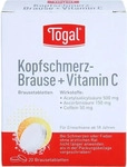 PZN-DE 03822501, Kyberg Pharma Vertriebs Togal Kopfschmerz-Brause+Vitamin C 20 stk