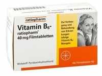 PZN-DE 01586077, Vitamin B6 ratiopharm 40 mg Filmtabletten 100 stk