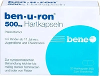 PZN-DE 02710740, bene Arzneimittel Ben-u-ron 500mg Hartkapseln 20 stk