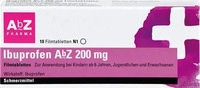 PZN-DE 01016032, AbZ Pharma Ibuprofen AbZ 200mg 10 stk