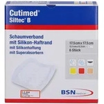 Cutimed Siltec B Schaumverb.17,5x17,5 cm mit Haftr.