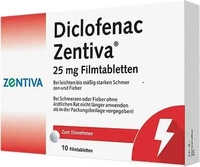 PZN-DE 10273621, Zentiva Pharma Diclofenac Zentiva 25mg 10 stk