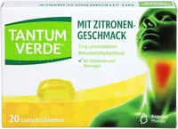 PZN-DE 03335540, Angelini Pharma Tantum Verde 3 mg Lutschtabletten Zitronengeschmack