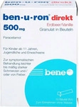 PZN-DE 07728495, bene Arzneimittel Ben-u-ron direkt Erdbeer/Vanille 500mg 10 stk