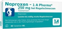 PZN-DE 09245022, Naproxen - 1 A Pharma 250 mg bei Regelschmerzen 30 stk