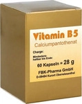 PZN-DE 00876867, FBK-Pharma Vitamin B5 Calciumpantothenat Kapseln (60 stk)