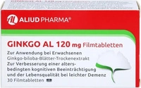PZN-DE 06565140, ALIUD Pharma Ginkgo AL 120 mg Filmtabletten bei leichter Demenz 30