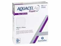 Aquacel Ag Foam nicht adhäsiv 10x10 cm Verband