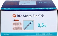 PZN-DE 04400156, embecta Bd Micro-fine+ U 100 Ins.spr. 12,7 mm 100X0.5 ml,