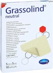 PZN-DE 03245618, PAUL HARTMANN Grassolind Salbenkompressen Neutral 5x5 cm steril 10