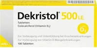 PZN-DE 10068921, MIBE Arzneimittel Dekristol 500 I.E. Tabletten 100 stk