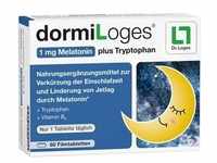 PZN-DE 17544980, Dr. Loges + DormiLoges 1 mg Melatonin plus Tryptophan 60 stk