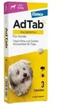 AdTab Hund 2,5 - 5,5 kg Kautablette gegen Zecken und Fl&ouml;he