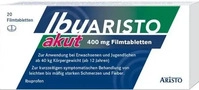 PZN-DE 16160289, Aristo Pharma Ibuprofen Ibuaristo akut 400 mg Filmtabletten gegen