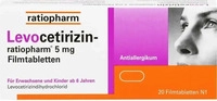 PZN-DE 15197735, Levocetirizin-ratiopharm 5 mg Filmtabletten 20 stk