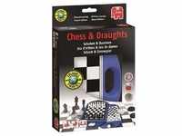Jumbo Spiele - Schach/Dame, Travel (Spiel)