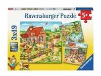 Ravensburger Verlag - Puzzle FERIEN AUF DEM LAND 3x49-teilig