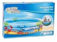 Splash & Fun Splash & Fun - Planschbecken BEACH FUN - MINI (Ø100cm) in blau