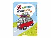moses Verlag - Kartenset 50 REISE-REGEN-RÜCKSITZ-RÄTSEL in bunt