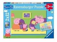 Ravensburger Verlag - Puzzle ZUHAUSE BEI PEPPA 2x12 Teile