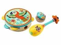 Djeco - Djeco - Tamburin, Maracas, Kastagnette - 3tlg. Instrumenten Set