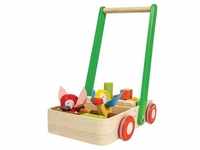 Plan Toys - Lauflernwagen VOGEL 17-teilig in bunt