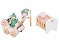 Tender Leaf Toys - Puppenhaus-Möbel KINDERSTUBE 7-teilig