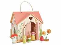 Tender Leaf Toys - Puppenhaus VILLA ROSE (42x28x8) mit Zubehör