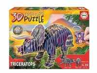 Educa - EDUCA - 3D Triceratops 67 Teile Puzzle