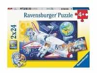 Ravensburger Verlag - Puzzle REISE DURCH DEN WELTRAUM 2x24-teilig