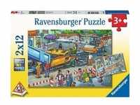Ravensburger Verlag - Puzzle STRAßENBAUSTELLE 2x12-teilig