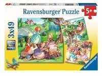 Ravensburger Verlag - Puzzle KLEINE PRINZESSINNEN 3x49-teilig