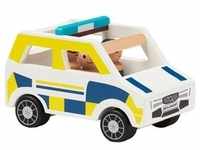 Kids Concept - Holz-Polizeiauto AIDEN in weiß/blau